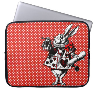 Alice im Wunderland Polka Dots Laptopschutzhülle