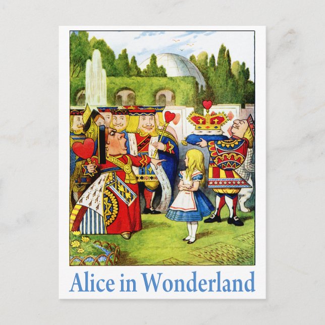 ALICE IM WUNDERLAND POSTKARTE (Vorderseite)