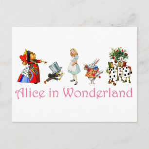 Alice im Wunderland Postkarte