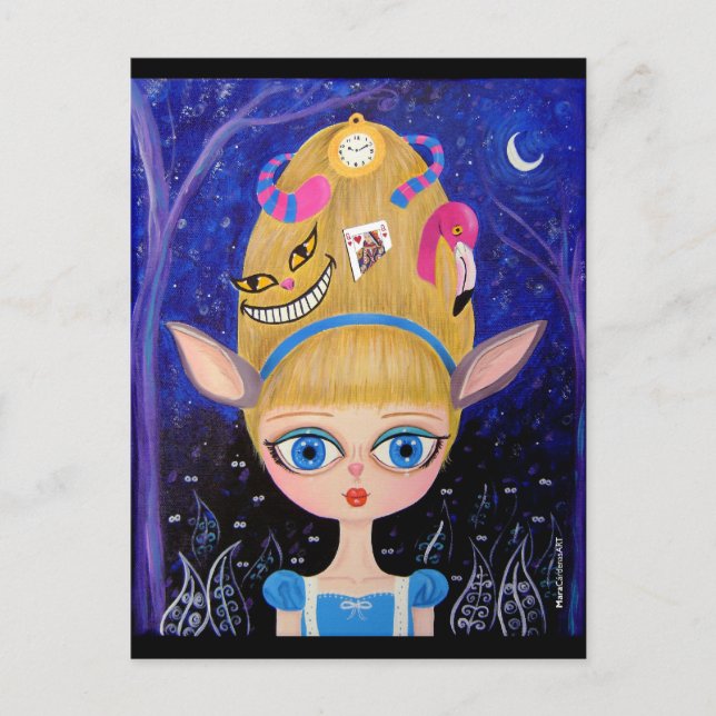 Alice im Wunderland Postkarte (Vorderseite)