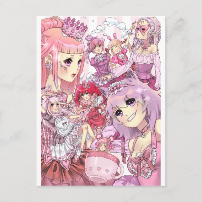 Alice im Wunderland Postkarte (Vorderseite)