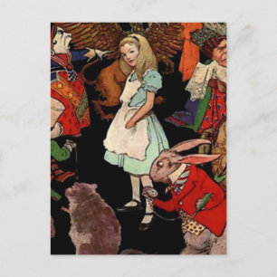 Alice im Wunderland Postkarte