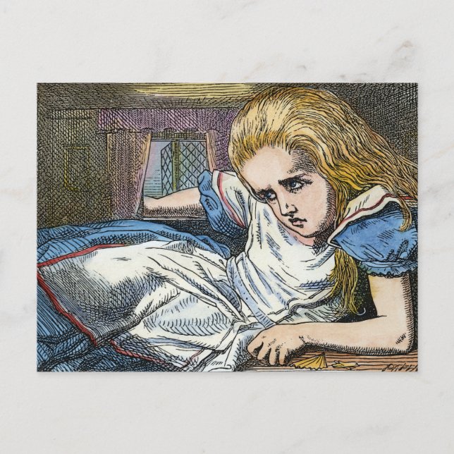 ALICE IM WUNDERLAND POSTKARTE (Vorderseite)