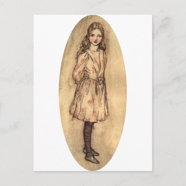 Alice im Wunderland Postkarte (Vorderseite)
