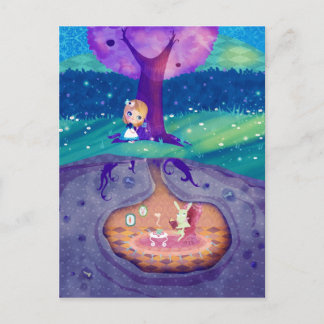 Alice im Wunderland Postkarte