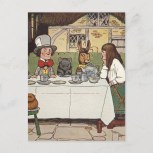 Alice im Wunderland Postkarte