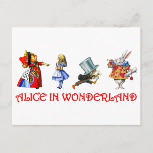 ALICE IM WUNDERLAND POSTKARTE