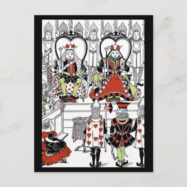 Alice im Wunderland Postkarte (Vorderseite)