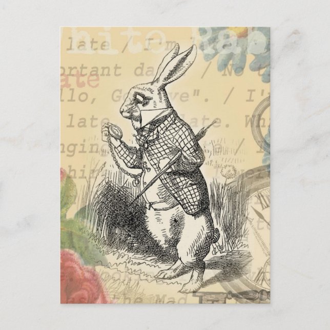 Alice im Wunderland Postkarte (Vorderseite)