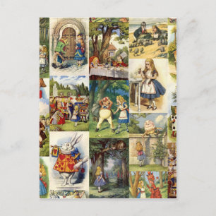 Alice im Wunderland Postkarte