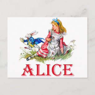 ALICE IM WUNDERLAND POSTKARTE