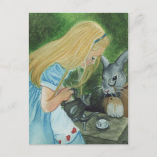 Alice im Wunderland Postkarte