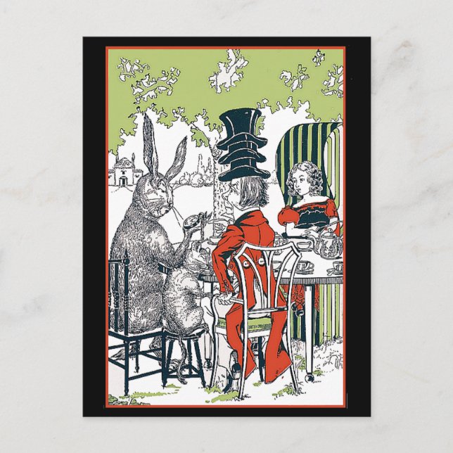 Alice im Wunderland Postkarte (Vorderseite)