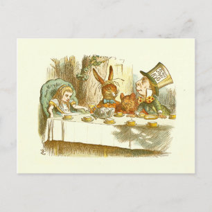 Alice im Wunderland Postkarte (Mad Tea Party)