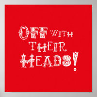 Alice im Wunderland Print - los mit den Köpfen!