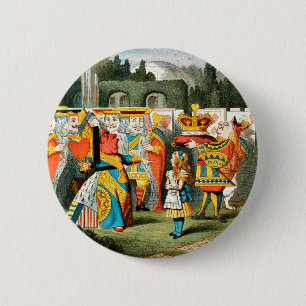 Alice im Wunderland Queen of Hearts Button