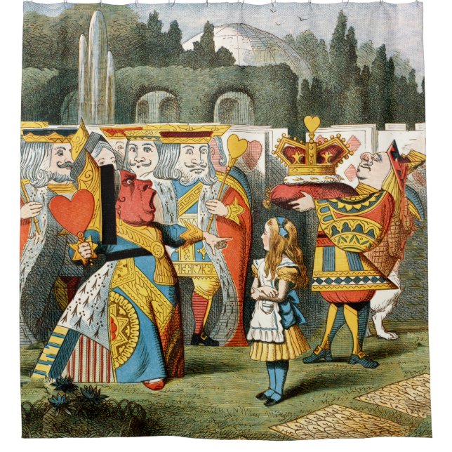 Alice im Wunderland Queen of Hearts Duschvorhang (Vorderseite)