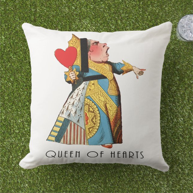Alice im Wunderland Queen of Hearts Kissen (Gras)