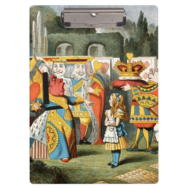 Alice im Wunderland Queen of Hearts Klemmbrett (Vorderseite)