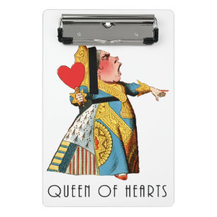 Alice im Wunderland Queen of Hearts Mini Klemmbrett