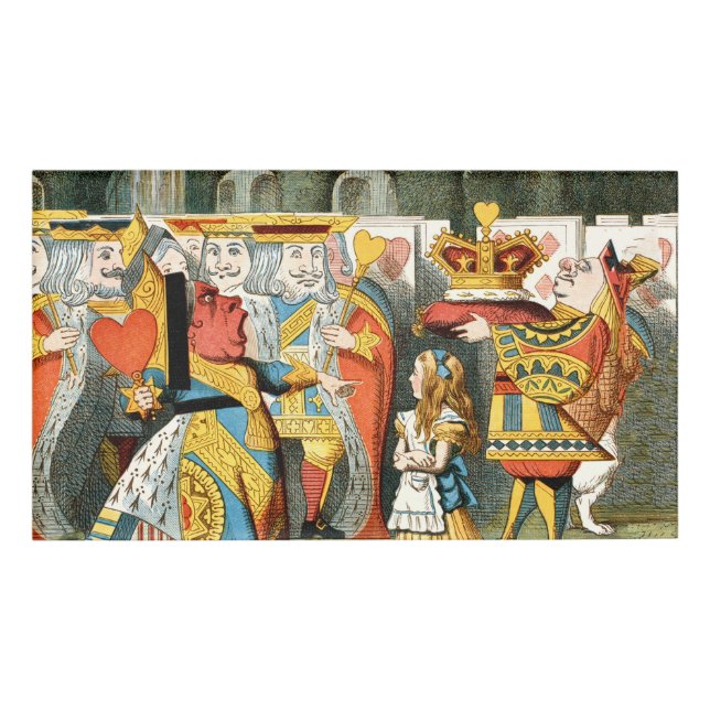 Alice im Wunderland Queen of Hearts Namenschild (Vorderseite)