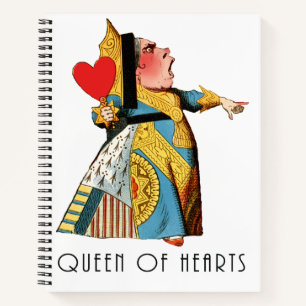Alice im Wunderland Queen of Hearts Notizbuch