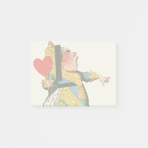 Alice im Wunderland Queen of Hearts Post-it Klebezettel