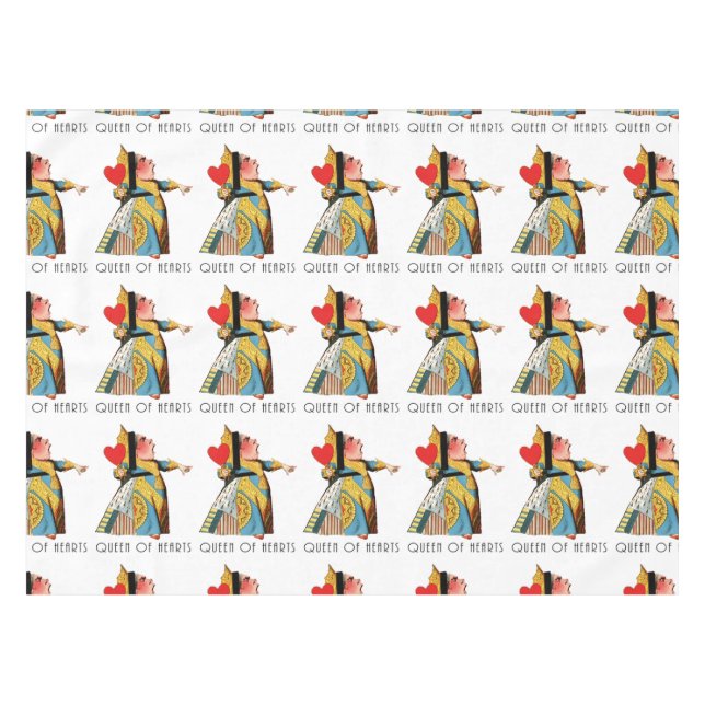 Alice im Wunderland Queen of Hearts Tischdecke (Vorderseite (Horizontal))