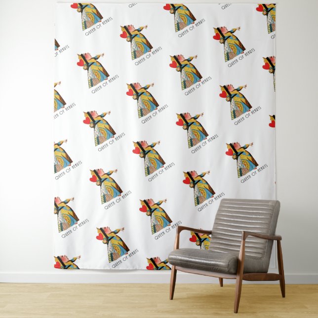 Alice im Wunderland Queen of Hearts Wandteppich (Beispiel)