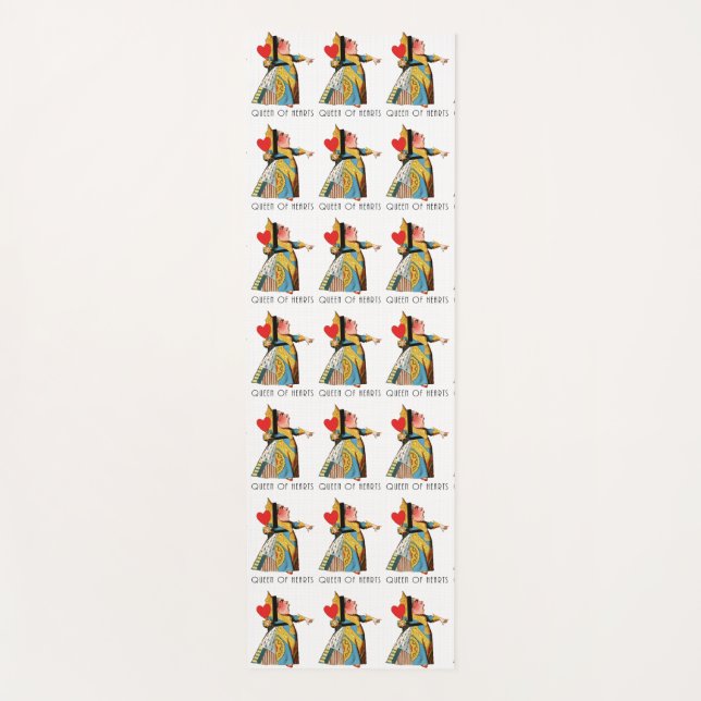 Alice im Wunderland Queen of Hearts Yogamatte (Vorderseite)