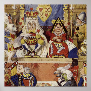 Alice im Wunderland Queen's Court Print Poster