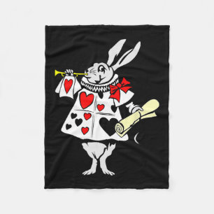 Alice im Wunderland Rabbit Ostersonnigen Spielen M Fleecedecke