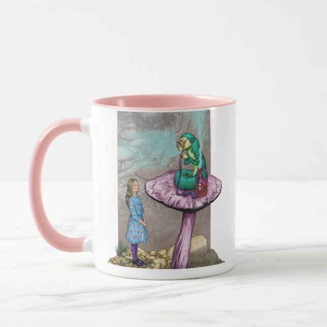 Alice im Wunderland - Rat von einer Raupe Tasse (Links)