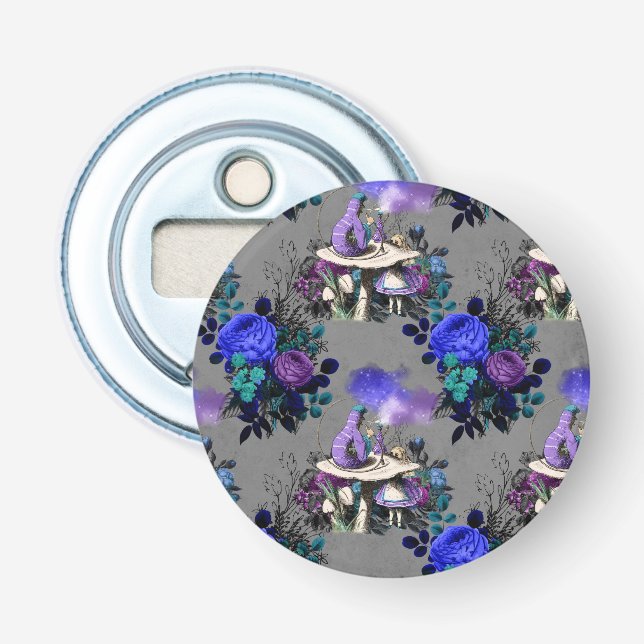 Alice im Wunderland Raupe Rauchen Blume Flaschenöffner (Vorderseite)