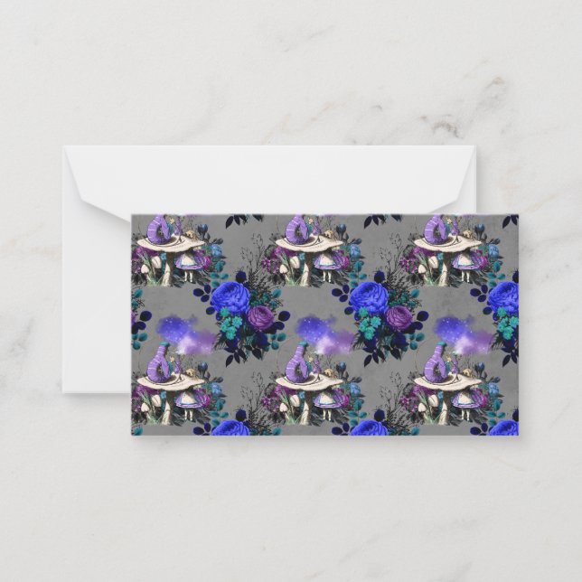 Alice im Wunderland Raupe Rauchen Blume Mitteilungskarte (Vorderseite)