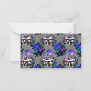 Alice im Wunderland Raupe Rauchen Blume Mitteilungskarte