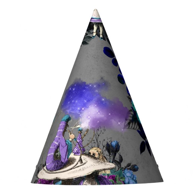 Alice im Wunderland Raupe Rauchen Blume Partyhütchen (Vorderseite)