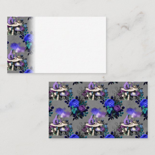 Alice im Wunderland Raupe Rauchen Blume Platzkarte (Vorne/Hinten)