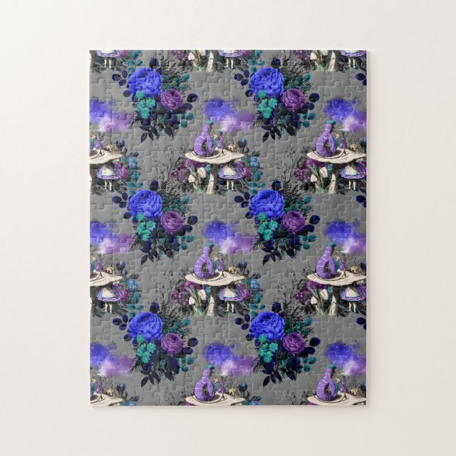 Alice im Wunderland Raupe Rauchen Blume Puzzle (Vertikal)