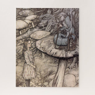 Alice im Wunderland Raupe von Arthur Rackham Puzzle
