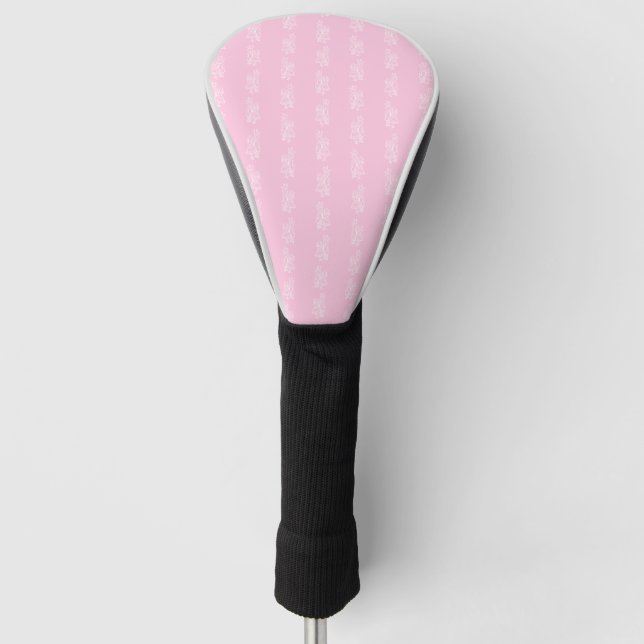 Alice im Wunderland-rosa Kaninchen-und Golf Headcover (Vorderseite)