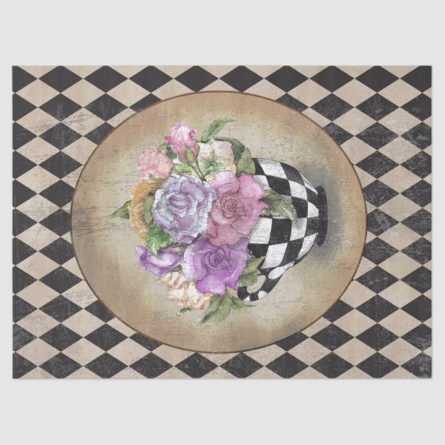 Alice im Wunderland Rose Seidenpapier (Vorderseite)