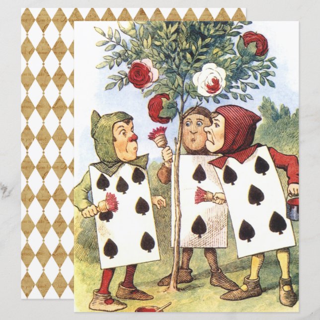 Alice im Wunderland, Rote Rosen, Scrapbook (Vorne/Hinten)