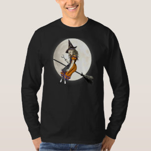 Alice im Wunderland Rotzunge auf Broom Hallowee T-Shirt