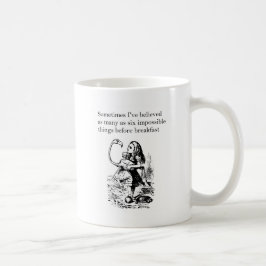 Alice im Wunderland, "Sechs Unmögliche Dinge" Tasse