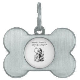 Alice im Wunderland, "sechs unmögliche Sachen" Tiermarke