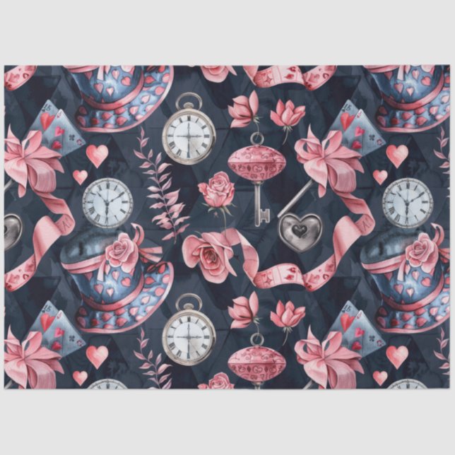 Alice im Wunderland Seidenpapier (Vorderseite)