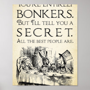 Alice im Wunderland - Sie sind total verrückt - Ma Poster