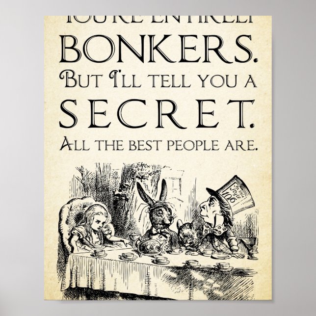 Alice im Wunderland - Sie sind total verrückt - Ma Poster (Vorne)