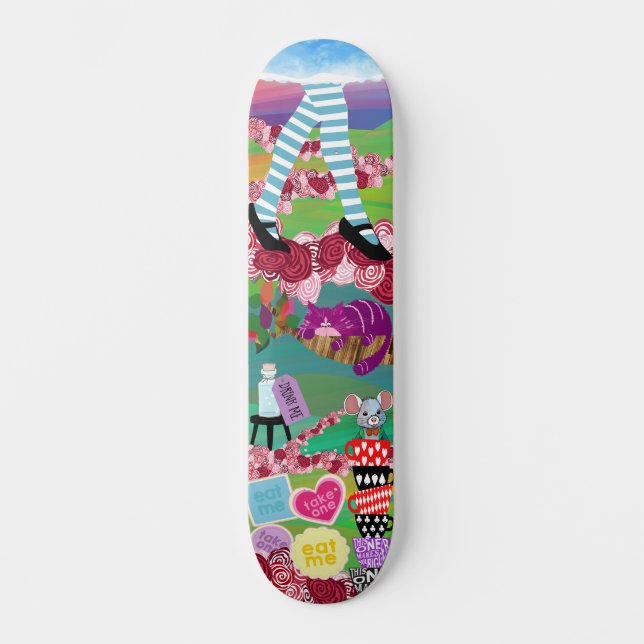Alice im Wunderland Skateboard (Vorderseite)